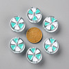 Transparent Enamel Acrylic Beads TACR-S155-005B-3