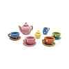 7Pcs Porcelain Tea Set Miniature Ornaments PW-WG66AC7-01-4