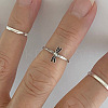 Dragonfly Brass Cuff Toe Rings for Women FS-WG18ABF-01-3