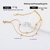 304 Stainless Steel 2-Strand Bracelets for Women FO9135-1-1