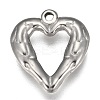 Non-Tarnish 304 Stainless Steel Open Pendants LS-STAS-I105-09P-C-1