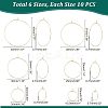 304 Stainless Steel Wine Glass Charms Rings STAS-UN0001-72G-6