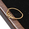 304 Stainless Steel Cuff Rings for Women RJEW-D285-01G-W-5