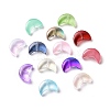 Transparent Spray Painted Glass Beads X-GLAA-I050-04-1