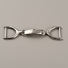 Zinc Alloy Fold Over Clasps FIND-WH0032-09P-3