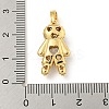 Rack Plating Brass Clear Cubic Zirconia Pendants KK-P277-38G-01-3