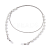 Glass Pearl Beaded Eyeglasses Chains AJEW-EH00388-1