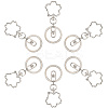 18Pcs Alloy Keychain Clasps KEYC-SC0001-72P-6