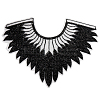 Polyester Glitter Computerized Embroidery Collar Trim DIY-WH20002-206A-1