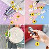 20Pcs 4 Styles Food Grade Eco-Friendly Silicone Focal Beads SIL-CJ0001-21-7