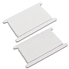 2 Styles Flat Non-slip Transparent Silicone Polyester Elastic Bands SRIB-GF0001-49B-6