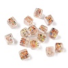 Baking Paint Handmade Gold Sand Lampwork Beads LAMP-P072-01B-01-1