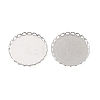 Non-Tarnish 316 Surgical Stainless Steel Cabochon Tray Settings X-STAS-I187-01D-P-2