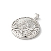 Rack Plating Brass Clear Cubic Zirconia Pendants KK-Z056-24P-2