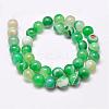 Natural Striped Agate/Banded Agate Bead Strands G-G962-10mm-02-2