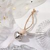Iron Bell Pendant Decoration HJEW-JM02228-03-2