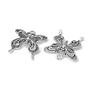 Tibetan Style Alloy Butterfly Pendants TIBEP-3945-AS-RS-2