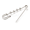 304 Stainless Steel Safety Pins Brooch Findings STAS-K252-11C-P-2