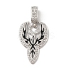 Brass Micro Pave Cubic Zirconia Pendants KK-U047-09P-1