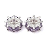 Brass Micro Pave Cubic Zirconia Spacer Beads KK-U045-16P-01-1