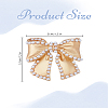 1Pc Bowknot Imitation Pearl Brooch JEWB-LP0004-15-2