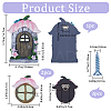 Resin Fairy Gnome Window and Door Sculpture AJEW-WH0415-95-2