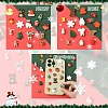 45Pcs 15 Styles Christmas Opaque Resin Cabochons RESI-YW0001-99-3