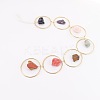 7-Chakra Raw Crystal Suncatcher HJEW-H065-07-2