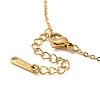 Pink Cubic Zirconia Pendant Necklace LS-NJEW-H161-01B-4