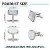 2 Pairs 2 Styles Natural Shell Cufflinks for Men FIND-WR0010-95-2