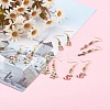 Brass Dangle Earrings EJEW-JE04511-S-4