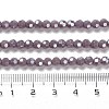Electroplate Opaque Glass Beads Strands LS-EGLA-A035-P4mm-A11-4