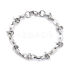Non-Tarnish 304 Stainless Steel Link Chain Bracelet for Men Women LS-BJEW-Z011-21P-1