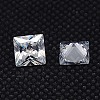 20PCS Clear Grade A Square Shaped Cubic Zirconia Pointed Back Cabochons X-ZIRC-M004-4x4mm-007-2