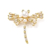 Brass Micro Pave Clear Cubic Zirconia Pendants FIND-Z041-15A-1