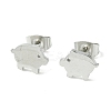 Non-Tarnish Cute Little Animal Theme 304 Stainless Steel Stud Earrings LS-EJEW-B041-02B-P-1