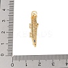 Brass Micro Pave Cubic Zirconia Pendants KK-E111-39G-02-3