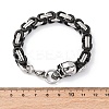 201 Stainless Steel Byzantine Chain Bracelets BJEW-B078-160P-3