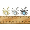 6Pcs 3 Colors Halloween Rack Plating Alloy Pendants PALLOY-FS0001-03-5