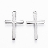 Tarnish Resistant 201 Stainless Steel Tiny Cross Charms STAS-L197-36P-2