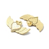 Brass Micro Pave Clear Cubic Zirconia Pendants KK-A221-19F-G-2