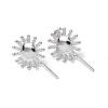 Non-Tarnish 304 Stainless Steel Sun Stud Earrings for Women EJEW-F300-12P-1
