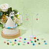 480Pcs 24 Colors Drawbench Glass Round Beads GLAD-DC0001-01-4