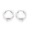 Brass Hoop Earring Findings KK-N267-33P-1