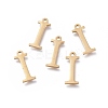 Ion Plating(IP) 304 Stainless Steel Charms STAS-K215-03G-1