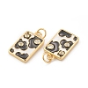 Eco-Friendly Brass Micro Pave Clear Cubic Zirconia Pendants KK-I698-08B-4
