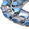 Electroplate Glass Beads Strands EGLA-H103-FR04-3