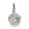 Non-Tarnish 304 Stainless Steel Pendants LS-STAS-D165-14P-01-2