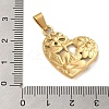 Ion Plating(IP) 304 Stainless Steel Pendants STAS-C103-34G-3