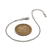 Brass Rolo Chain Bracelets for Women BJEW-G735-05P-5